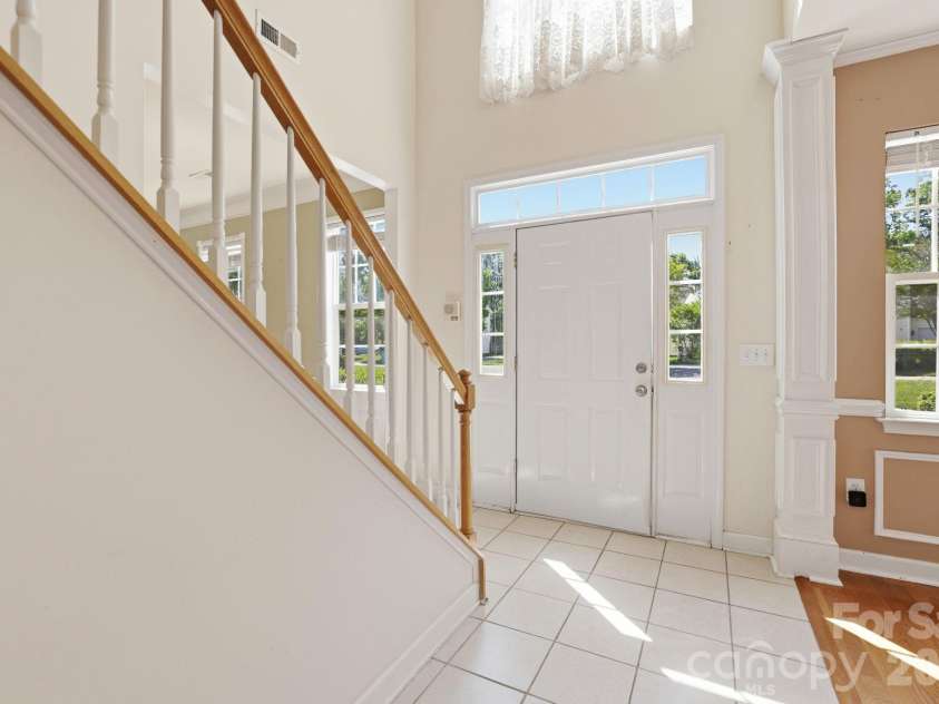 3916 Grace Court, Indian Trail, NC 28079.  MLS# CAR4367122, YatesRealty ID 12529. Light Filled Entry