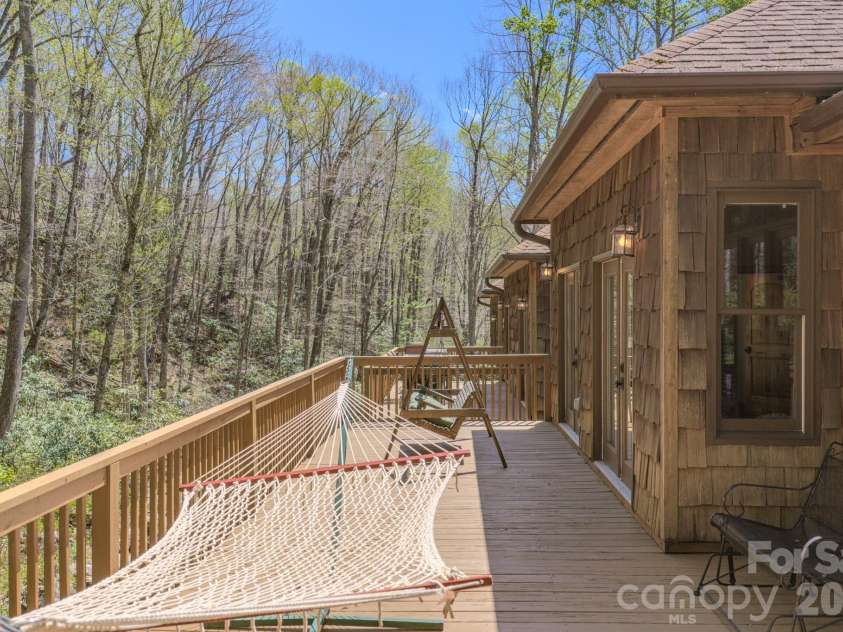 426 Cook Town Road, Bakersville, NC 28705.  MLS# CAR4371118, YatesRealty ID 12540. Deck from Master Bedroom