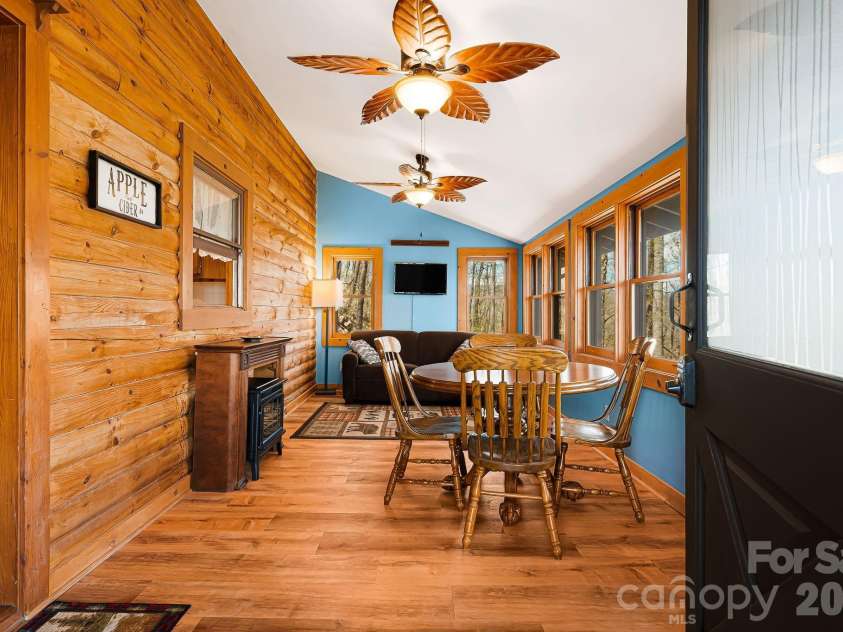 2977 Heath Peak Road, Waynesville, NC 28785.  MLS# CAR4351661, YatesRealty ID 12541. Front Room with views