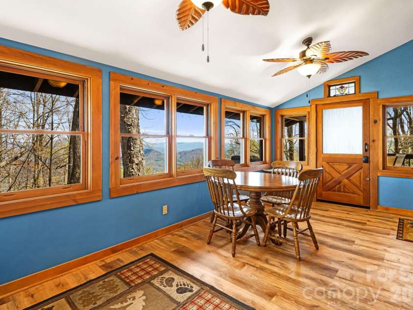2977 Heath Peak Road, Waynesville, NC 28785.  MLS# CAR4351661, YatesRealty ID 12541. Front Room with views