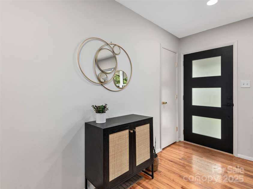 16 Emerson Poore Drive, Candler, NC 28715.  MLS# CAR4256902, YatesRealty ID 12551. Front door from inside