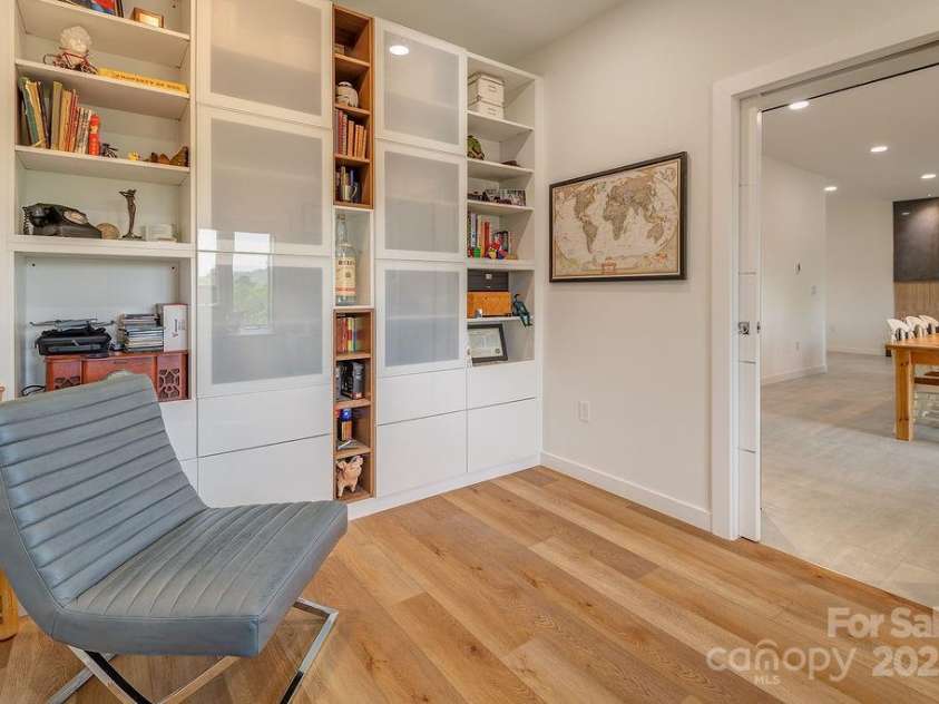 480 Windsor Road, Asheville, NC 28804.  MLS# CAR4246096, YatesRealty ID 12574. Office -Floor to Ceiling Cabinets