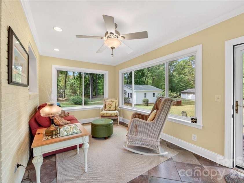 3229 Zelda Lane, Matthews, NC 28105.  MLS# CAR4366492, YatesRealty ID 12580. Sunroom
