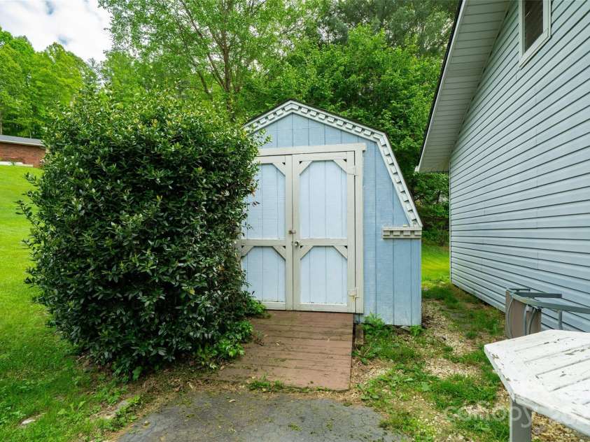 381 Old Mars Hill Highway, Weaverville, NC 28787.  MLS# CAR4255110, YatesRealty ID 12585. Shed 2