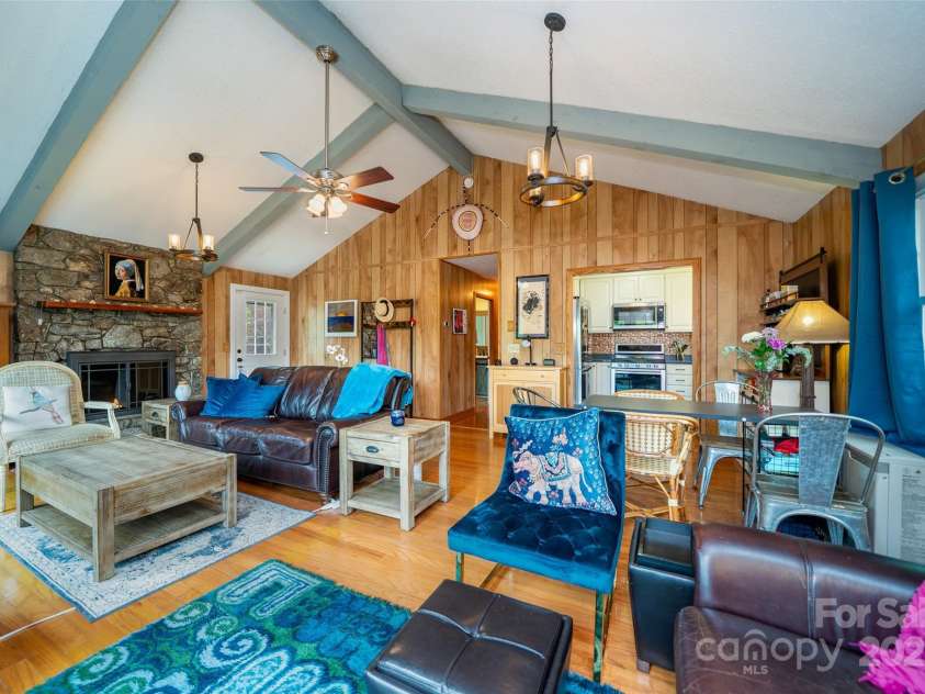 381 Old Mars Hill Highway, Weaverville, NC 28787.  MLS# CAR4255110, YatesRealty ID 12585. Spacious Open Living Space