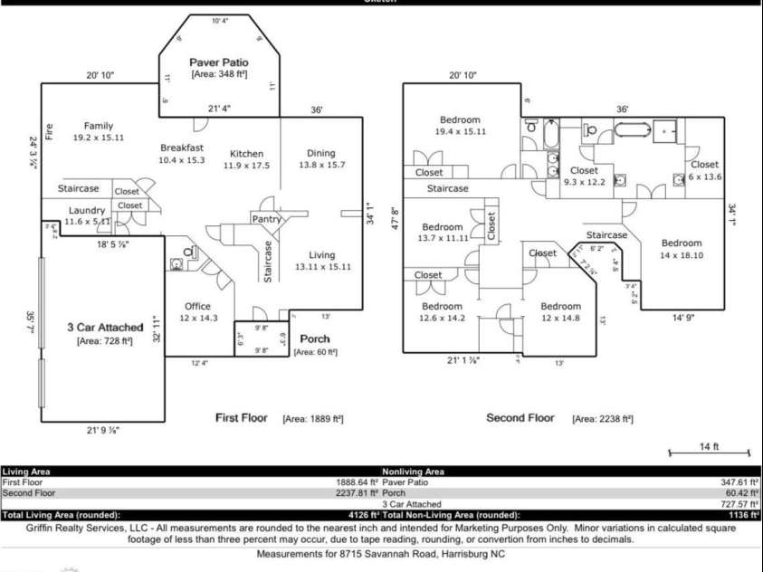 8715 Savannah Road, Harrisburg, NC 28075.  MLS# CAR4360704, YatesRealty ID 12587. 