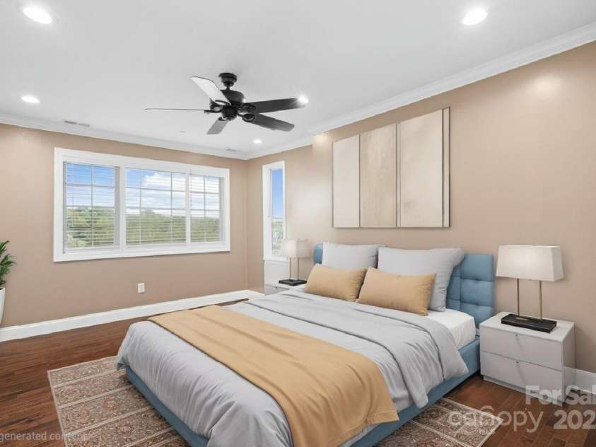 1050 21st Avenue, Hickory, NC 28601.  MLS# CAR4312080, YatesRealty ID 12594. Virtually staged bedroom