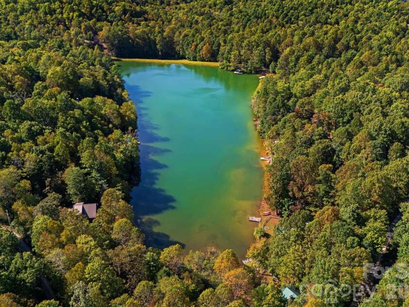 206 Willow Lane, Rosman, NC 28772.  MLS# CAR4290830, YatesRealty ID 12596. Overview of Line Runner Lake