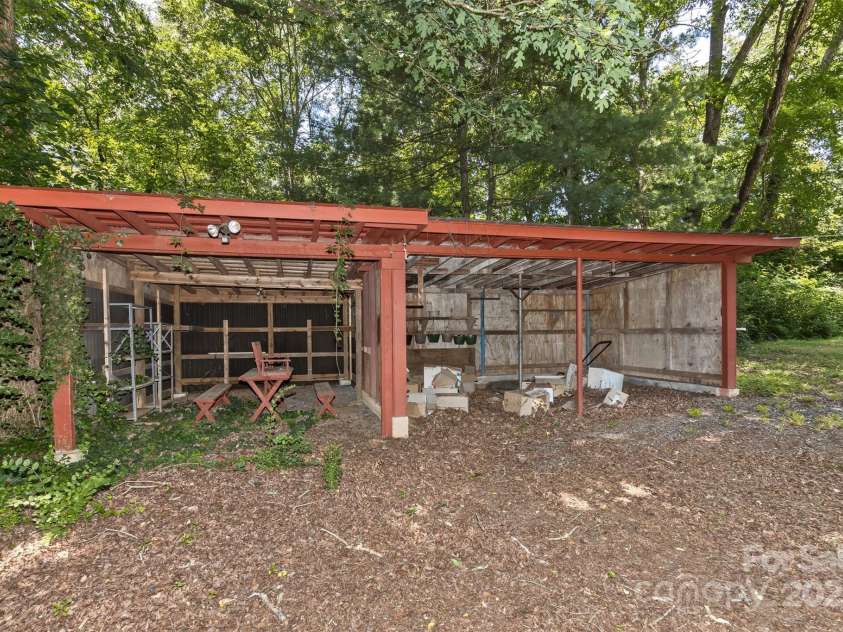 117 White Pine Lane, Morganton, NC 28655.  MLS# CAR4246633, YatesRealty ID 12597. Pole barn/storage area.