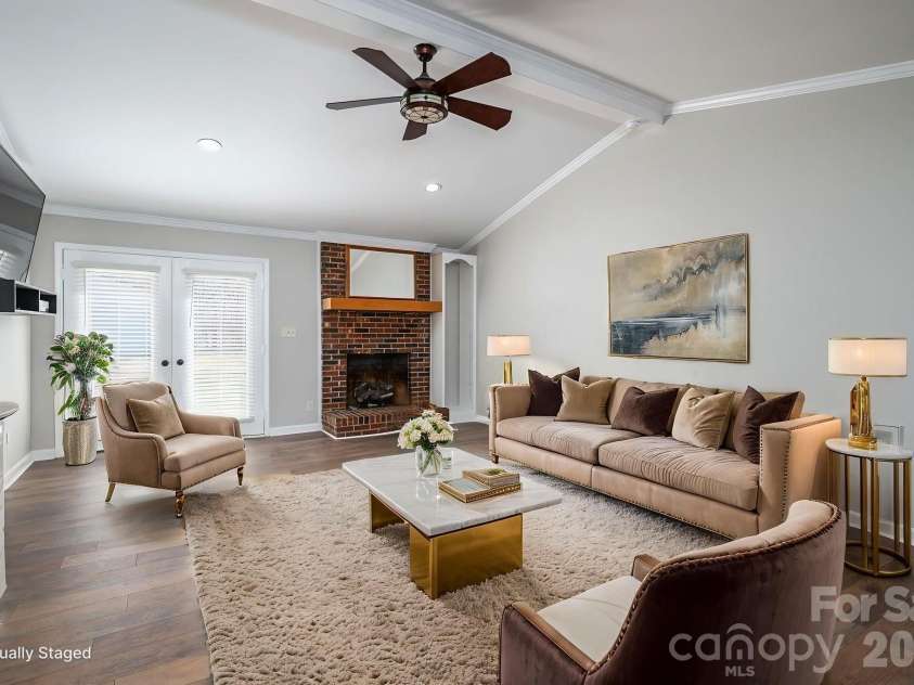 2596 Prince Drive, Lincolnton, NC 28092.  MLS# CAR4344636, YatesRealty ID 12604. VIRTUALLY STAGED LIVING ROOM