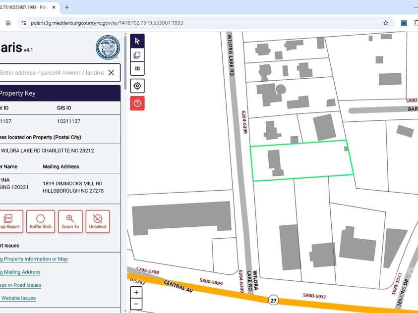 6323 Wilora Lake Road, Charlotte, NC 28212.  MLS# CAR4252803, YatesRealty ID 12615. 