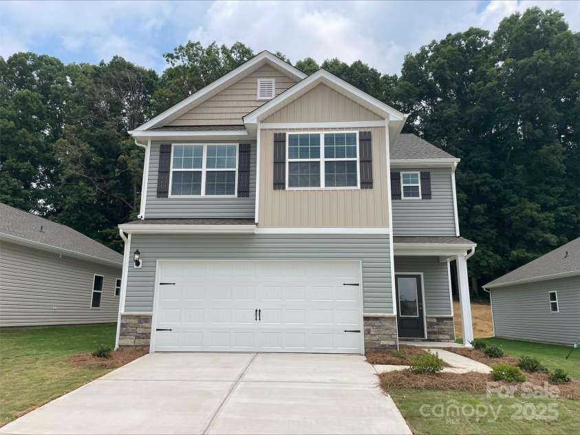 3263 Maple Ridge Drive, Gastonia, NC 28052.  MLS# CAR4221601, YatesRealty ID 12621. Example of the Burke floorplan. Estimated construction completion date is May 2025.