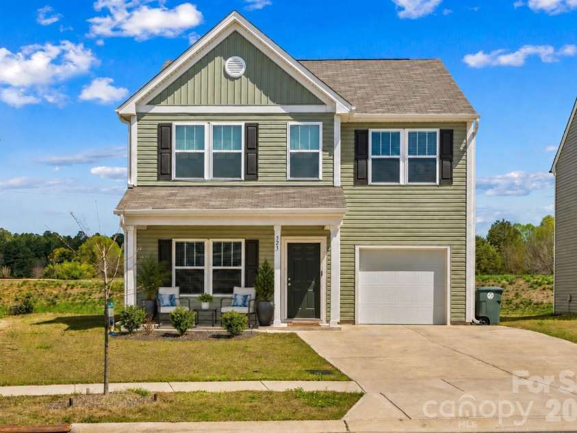 523 Willamette Drive, Salisbury, NC 28146.  MLS# CAR4364892, YatesRealty ID 12621. Extended Driveway (Virtually staged porch)