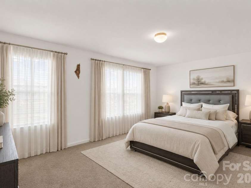 523 Willamette Drive, Salisbury, NC 28146.  MLS# CAR4364892, YatesRealty ID 12621. Primary Bedroom (Virtually staged)