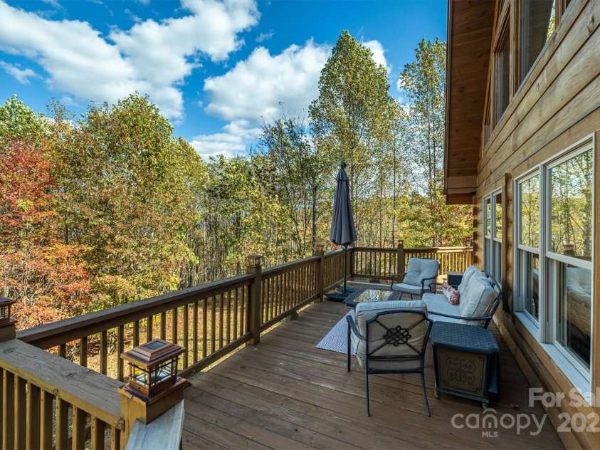 1143 Grandview Peaks Drive, Nebo, NC 28761.  MLS# CAR4329247, YatesRealty ID 1263. Back Deck