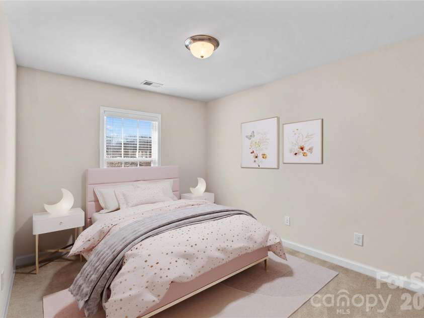 13603 Helen Benson Boulevard, Davidson, NC 28036.  MLS# CAR4341167, YatesRealty ID 12643. Second bedroom. Virtually staged.