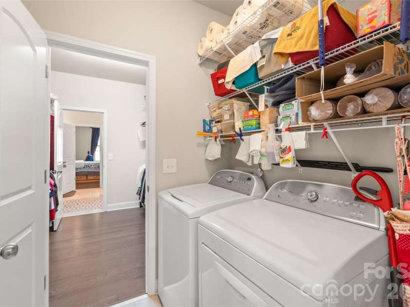 6446 Hove Road, Mint Hill, NC 28227.  MLS# CAR4366035, YatesRealty ID 12661. Downstairs Laundry Room