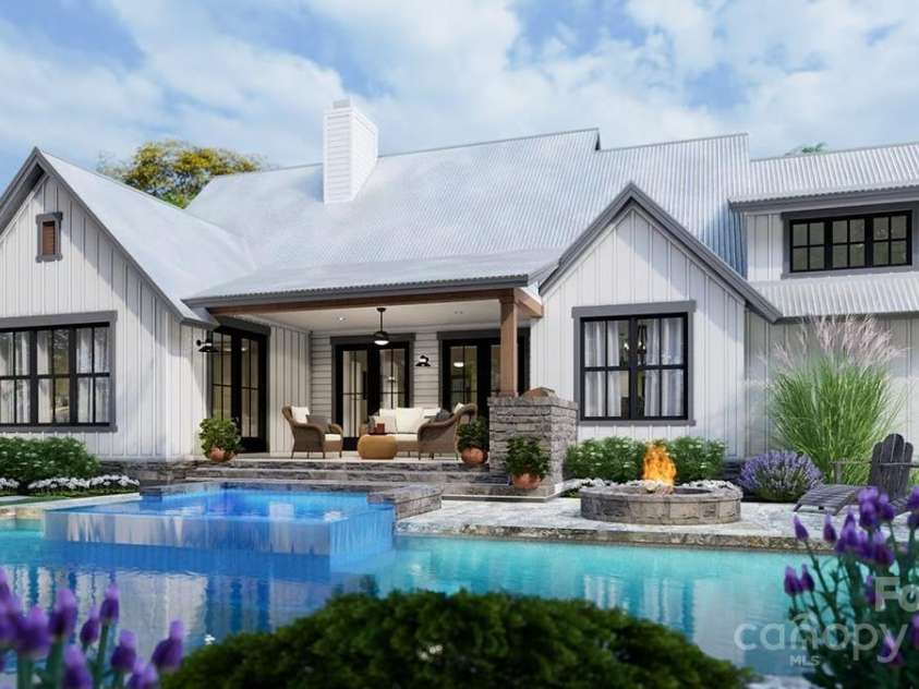 6503 Rehobeth Road, Waxhaw, NC 28173.  MLS# CAR4214300, YatesRealty ID 12663. The Elizabeth Elevation 1 back, pool not included