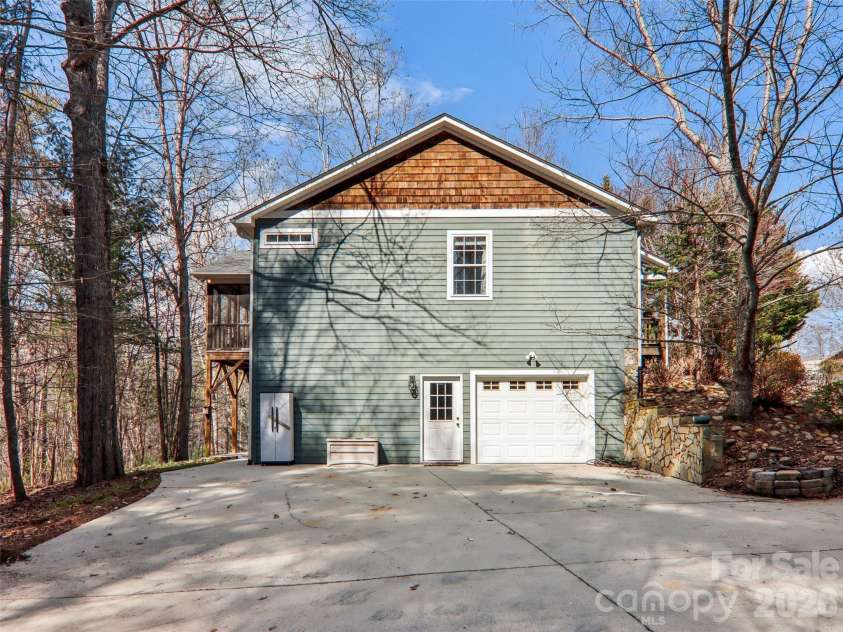 74 Woodson Drive, Mars Hill, NC 28754.  MLS# CAR4355311, YatesRealty ID 12666. Garage entrance 