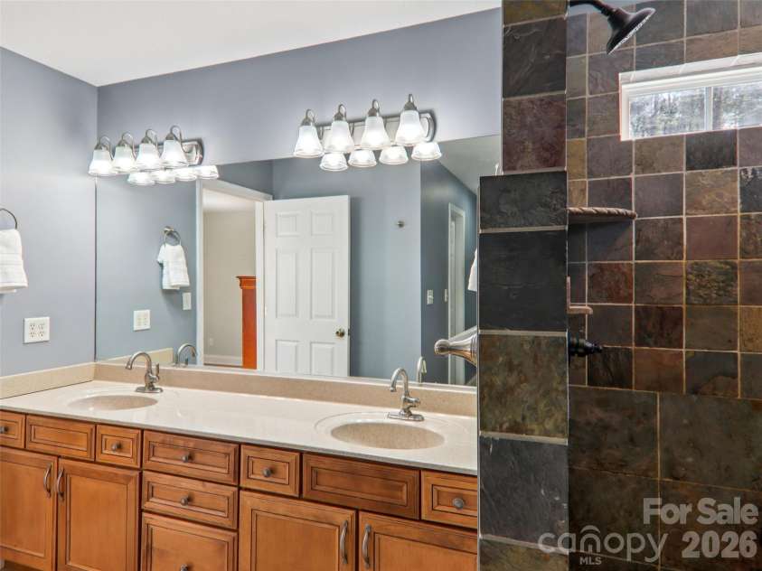 74 Woodson Drive, Mars Hill, NC 28754.  MLS# CAR4355311, YatesRealty ID 12666. Primary bathroom 