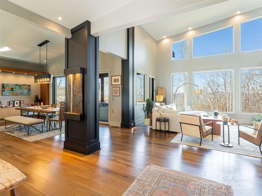 391 High Hickory Trail, Swannanoa, NC 28778.  MLS# CAR4255021, YatesRealty ID 12669. Architectural windowsPlaster finished walls and Custom Metal Trim