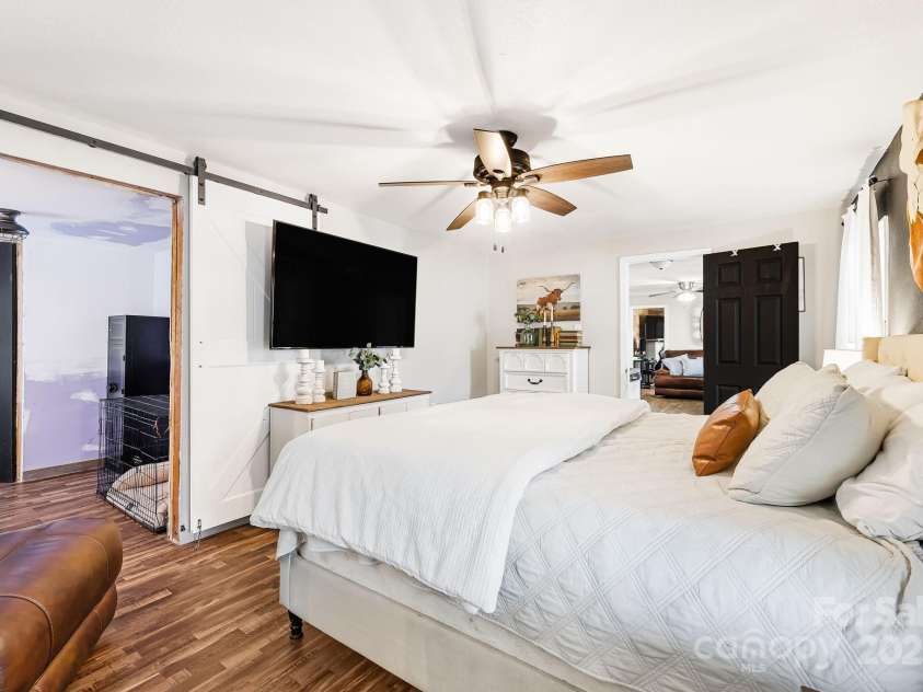 1178 Fork Road, Marshall, NC 28753.  MLS# CAR4219745, YatesRealty ID 12676. Primary bedroom looking into walk in closet