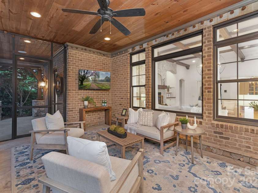 7311 Barrington Ridge Drive, Fort Mill, SC 29707.  MLS# CAR4310703, YatesRealty ID 12696. Screened veranda 