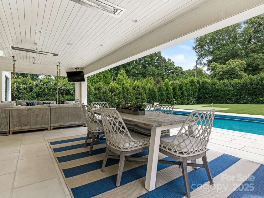 2343 Vernon Drive, Charlotte, NC 28211.  MLS# CAR4247008, YatesRealty ID 12698. Covered Terrace