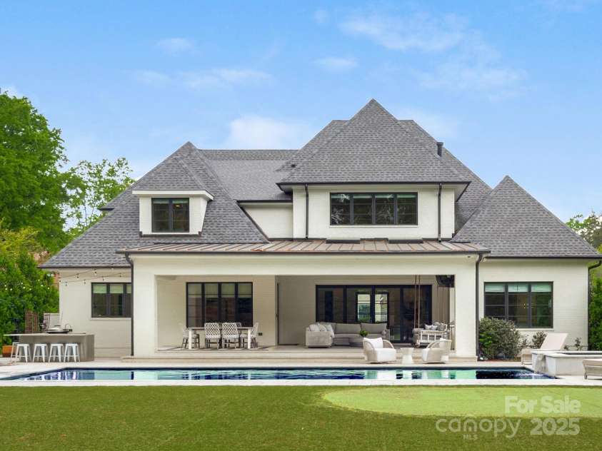 2343 Vernon Drive, Charlotte, NC 28211.  MLS# CAR4247008, YatesRealty ID 12698. Rear Exterior