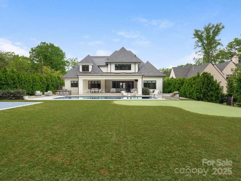2343 Vernon Drive, Charlotte, NC 28211.  MLS# CAR4247008, YatesRealty ID 12698. Rear Exterior