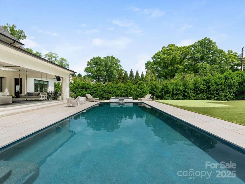 2343 Vernon Drive, Charlotte, NC 28211.  MLS# CAR4247008, YatesRealty ID 12698. Saltwater Pool