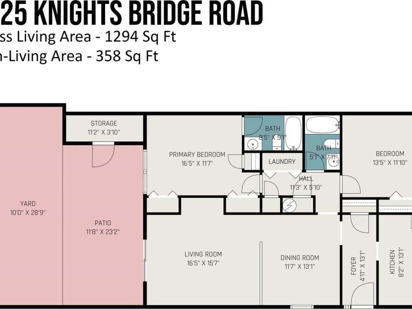8325 Knights Bridge Road, Charlotte, NC 28210.  MLS# CAR4250598, YatesRealty ID 12699. Floorplan