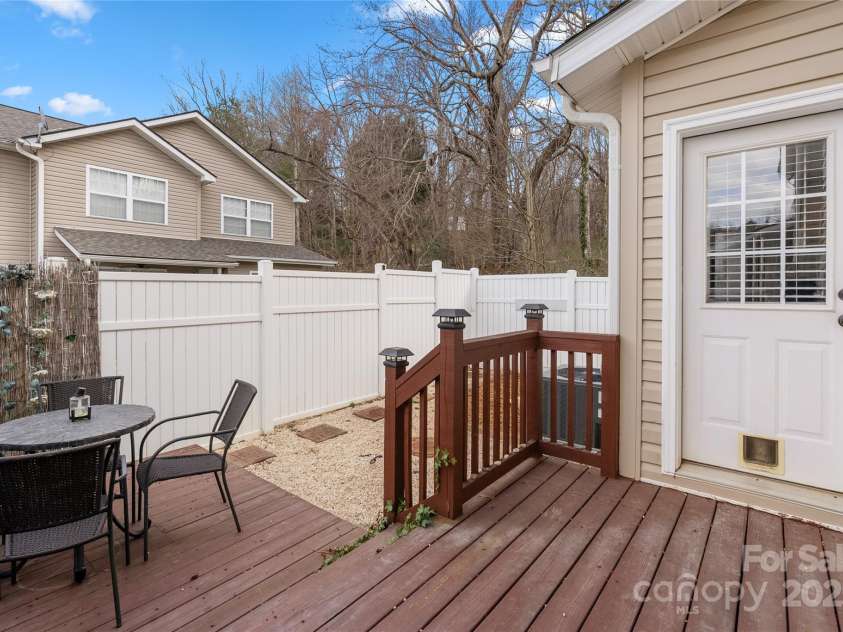 210 Pembrook Road, Swannanoa, NC 28778.  MLS# CAR4231531, YatesRealty ID 12705. Back Deck