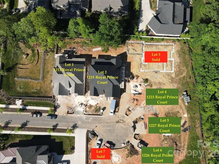1223 Royal Prince Court, Charlotte, NC 28226.  MLS# CAR4255881, YatesRealty ID 12718. 