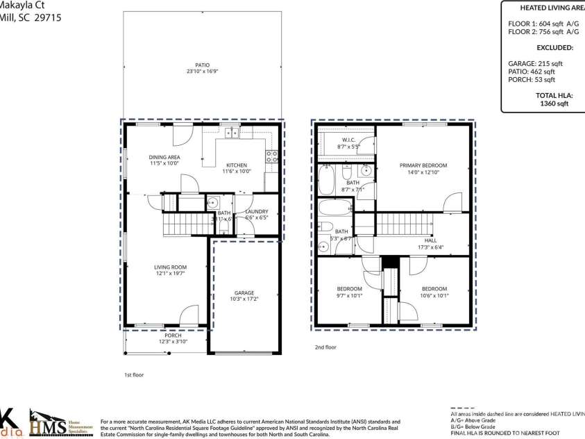 244 Makayla Court, Fort Mill, SC 29715.  MLS# CAR4331066, YatesRealty ID 12722. 