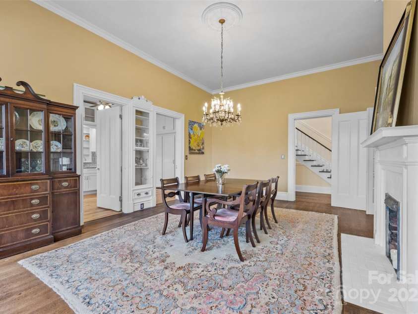 121 Congress Street, York, SC 29745.  MLS# CAR4235428, YatesRealty ID 12723. Elegant Entertaining – Spacious dining area featuring classic details, perfect for memorable gatherings.