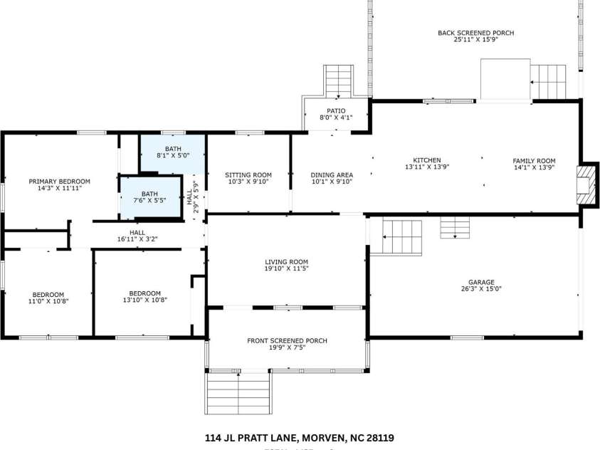 114 JL Pratt Lane, Morven, NC 28119.  MLS# CAR4243860, YatesRealty ID 12727. 