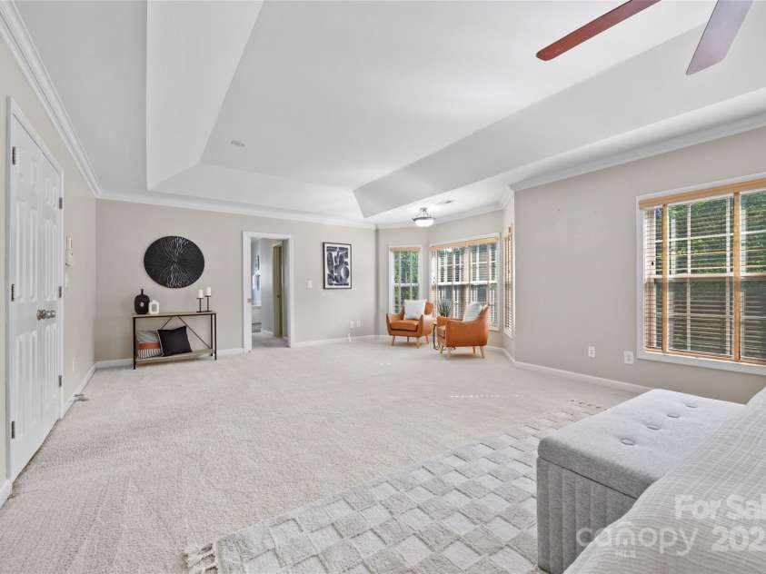 6424 Chadwell Court, Fort Mill, SC 29707.  MLS# CAR4255139, YatesRealty ID 12730. Seating area and Two Walk-In Closets