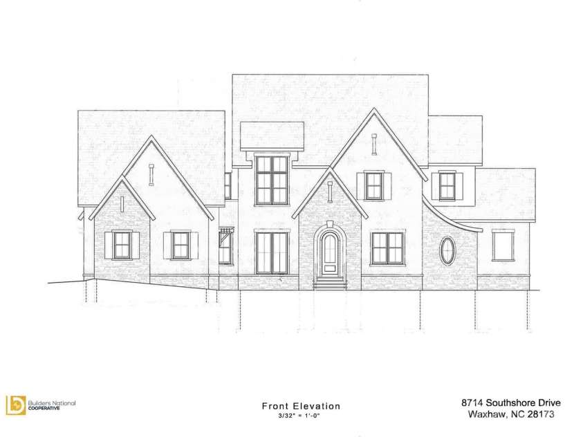 8714 Southshore Drive, Waxhaw, NC 28173.  MLS# CAR4314778, YatesRealty ID 1274. Front elevation