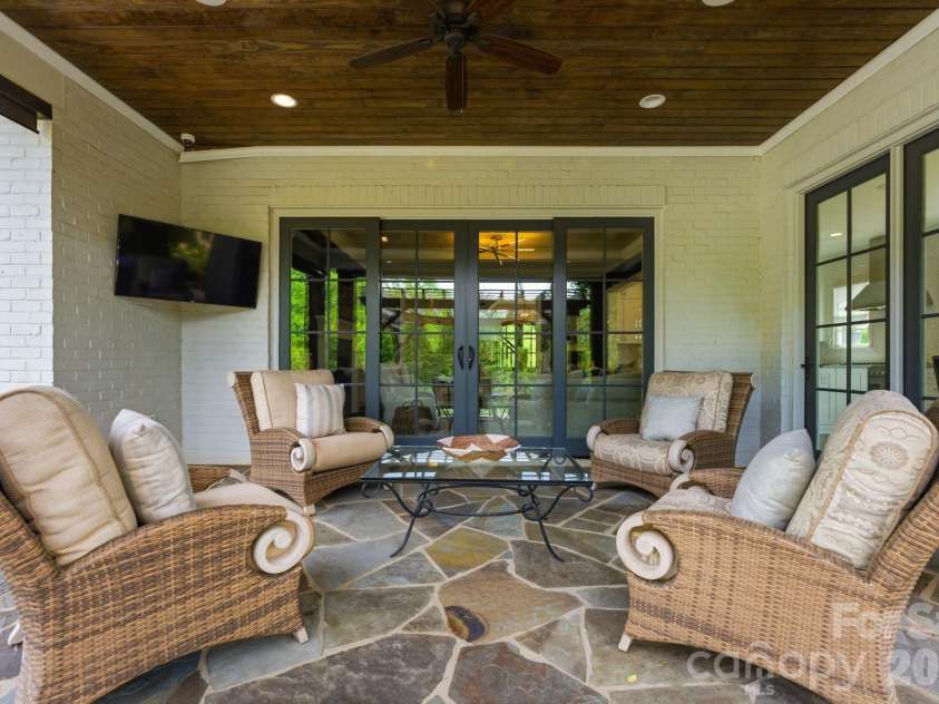 1605 Arborfield Commons Court, Matthews, NC 28105.  MLS# CAR4367073, YatesRealty ID 12740. Covered Patio 