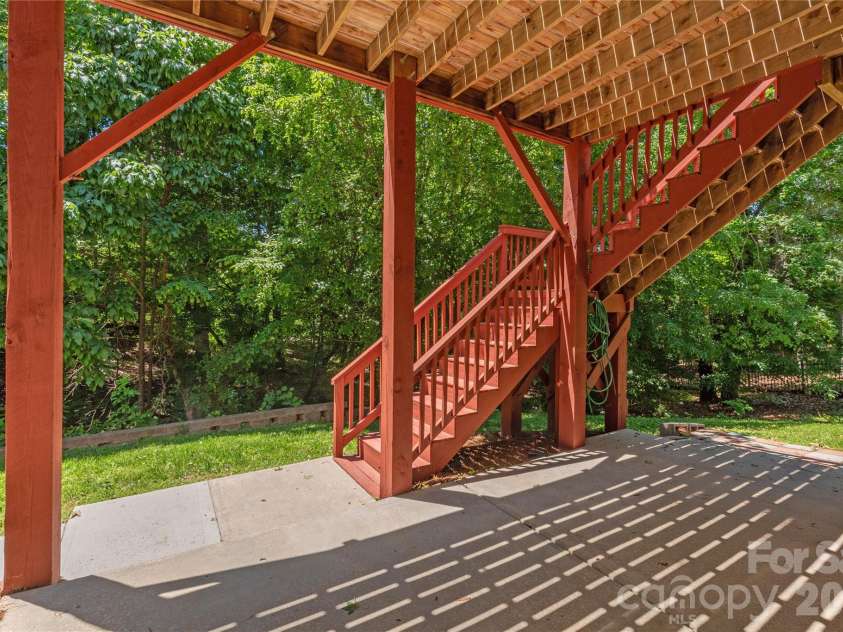 8914 Landsdowne Avenue, Harrisburg, NC 28075.  MLS# CAR4259422, YatesRealty ID 1276. View of Patio from the basement.