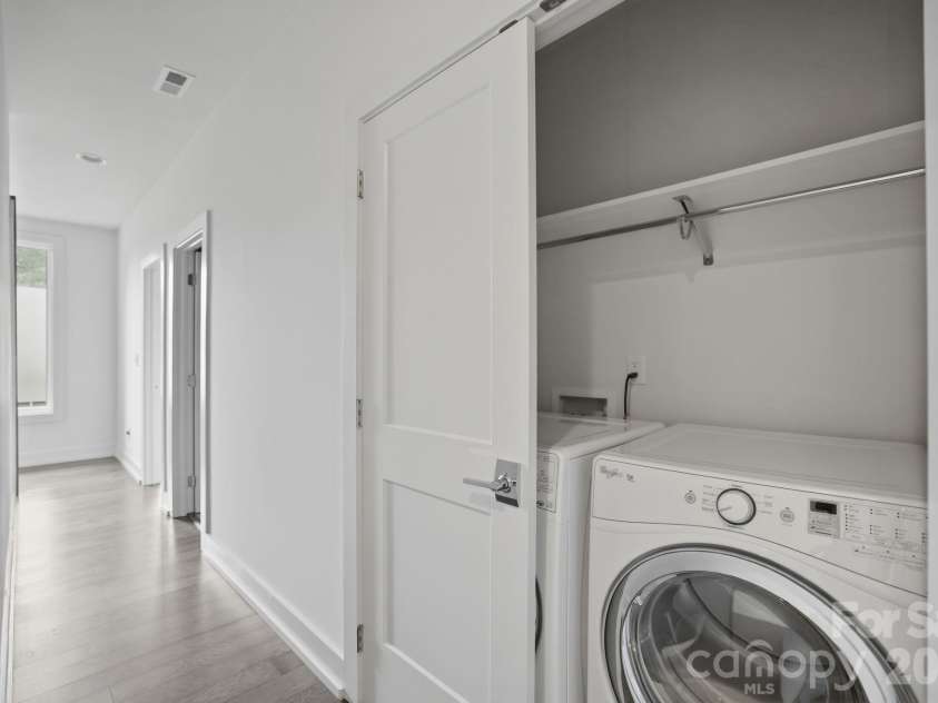 1207 36th Street, Charlotte, NC 28205.  MLS# CAR4398138, YatesRealty ID 12760. Side by side laundry closet