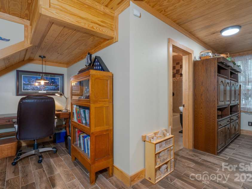 528 Manchester Road, Mount Gilead, NC 27306.  MLS# CAR4241702, YatesRealty ID 12764. Desk alcove in basement.