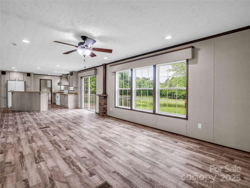 423 Dills Road, Rutherfordton, NC 28139.  MLS# CAR4223716, YatesRealty ID 12765. Family Room to Kitchen