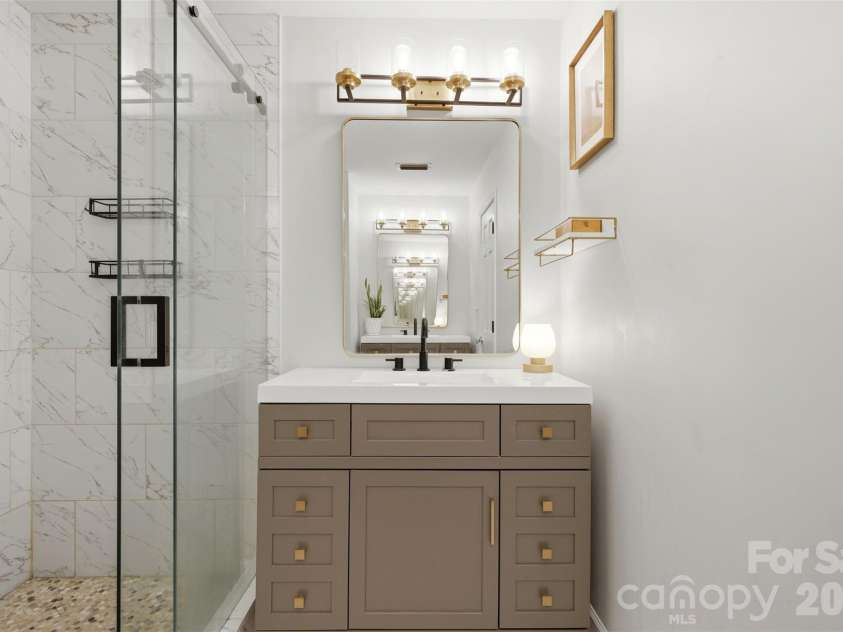 4354 Silo Lane, Charlotte, NC 28226.  MLS# CAR4359164, YatesRealty ID 12768. Primary- Double Vanity Bathroom