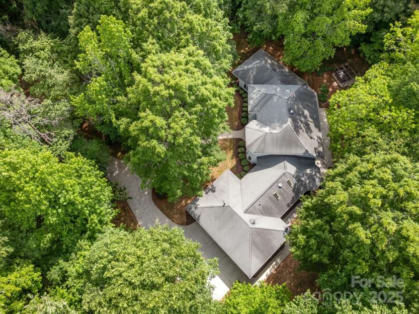 6868 St Peters Lane, Matthews, NC 28105.  MLS# CAR4251557, YatesRealty ID 12768. Aerial view of the home.