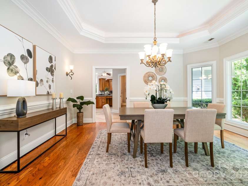 6868 St Peters Lane, Matthews, NC 28105.  MLS# CAR4251557, YatesRealty ID 12768. Formal dining room.