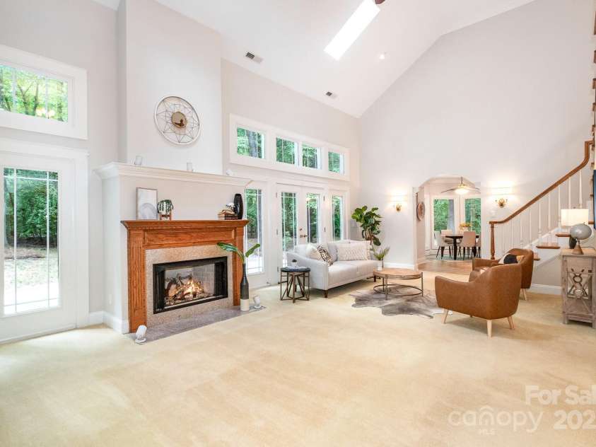 6868 St Peters Lane, Matthews, NC 28105.  MLS# CAR4251557, YatesRealty ID 12768. Two story great room