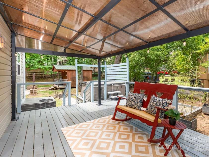 3004 Point Clear Drive, Tega Cay, SC 29708.  MLS# CAR4249209, YatesRealty ID 12772. Deck with pergola