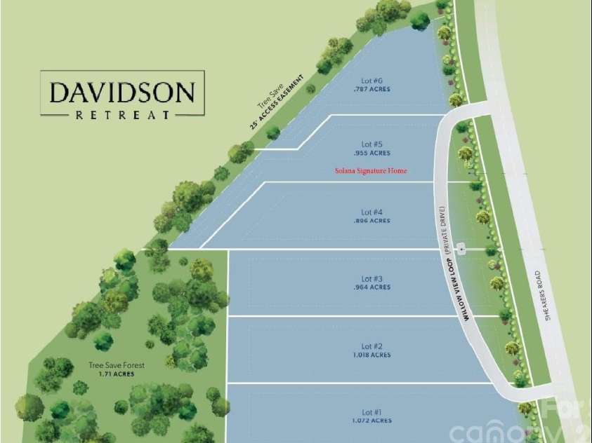110 Willow View Loop, Davidson, NC 28036.  MLS# CAR4342587, YatesRealty ID 12775. Exclusive enclave of just 6 luxury homes 